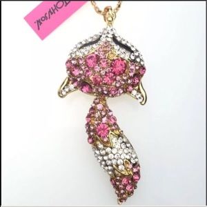 FOX NECKLACE WITH GORGEOUS PINK GRADIENT!💖